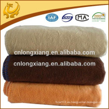 Toda la temporada de lujo de gran tamaño Weave manta de color sólido 100% manta de algodón